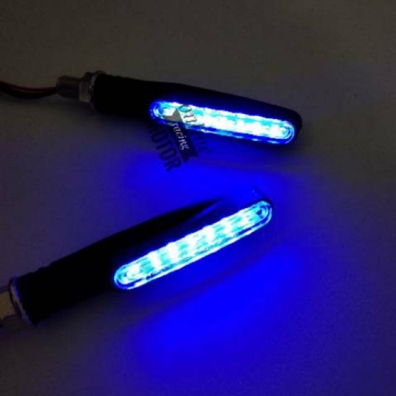 Lampu LED sein running sen 2 warna senja sein model moge waterproof universal sport