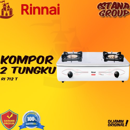 Jual Kompor Rinnai Ri 712 T Kompor Stainless 2 Tungku Grande Series Indonesia Shopee Indonesia