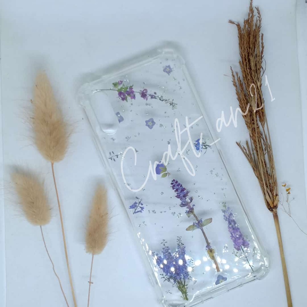 Custom Case / casing Resin Aesthetic FLOWER (Android iPhone) All type