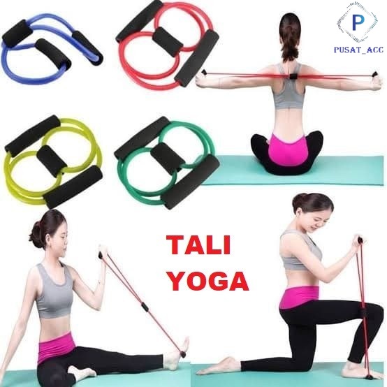 TY12 - Resistance Band Arms Tali Stretching Yoga Fitness Wanita Gym