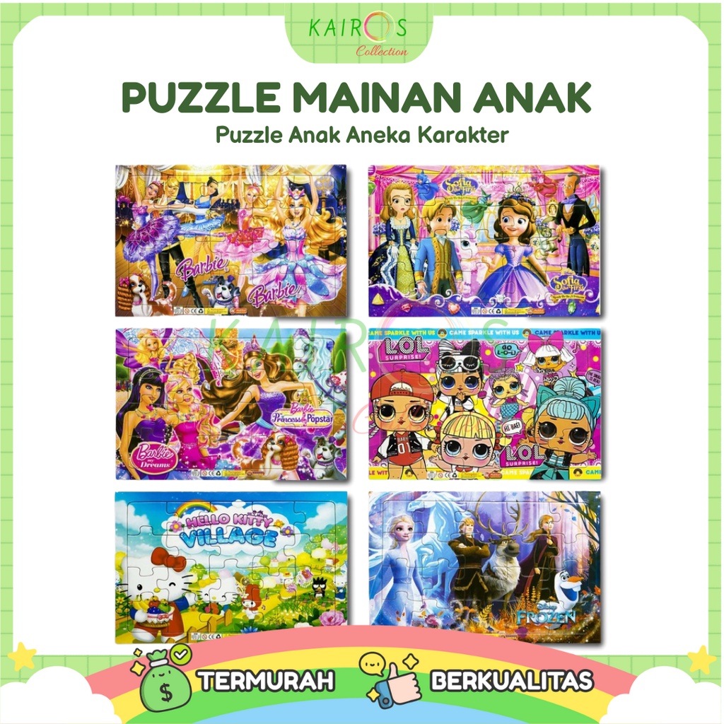 Puzzle Anak Aneka Karakter