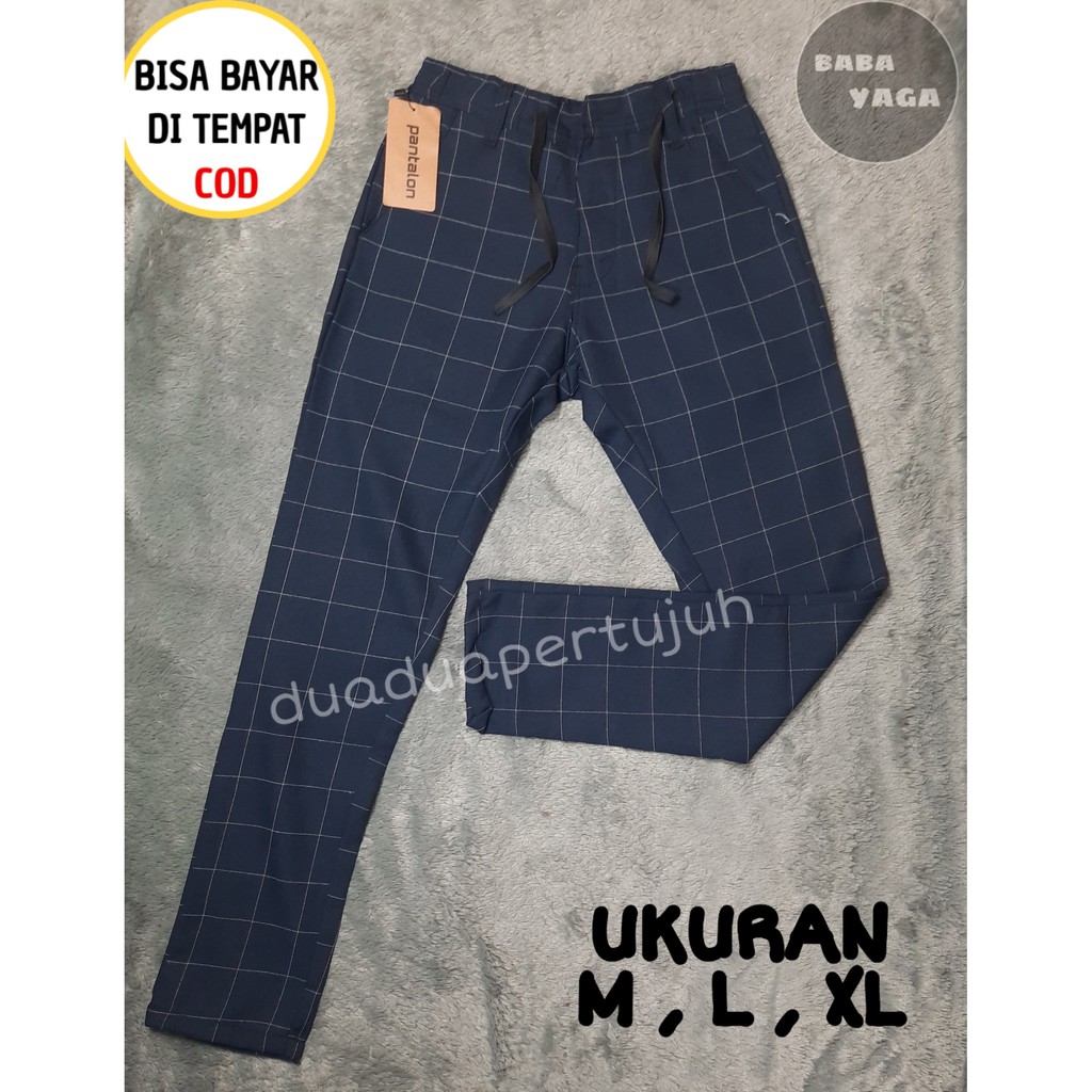 CELANA KOTAK KOTAK CELAN TARTAN PRIA CELANA CHINO PRIA CELANA PANJANG PRIA