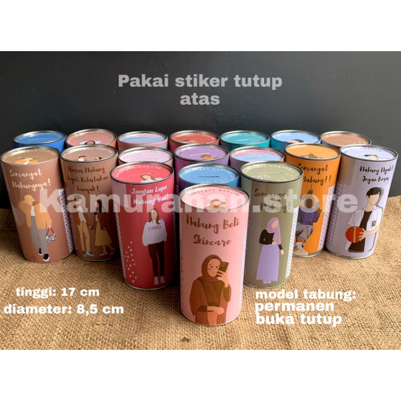 Celengan target / celengan tabung / celengan murah / Tabungan target viral / tabungan target