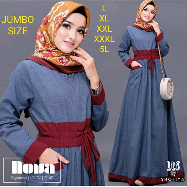 Ready  GAMIS JUMBO SAMPAI LD 140- NOVA DRESS