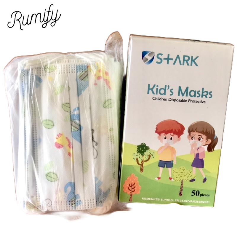 MASKER ANAK 3 PLY EARLOOP ISI ± 50 PCS KN95 KF94 MOTIF UNIK LUCU MURAH BANJARMASIN KALIMANTAN | RUMIFY