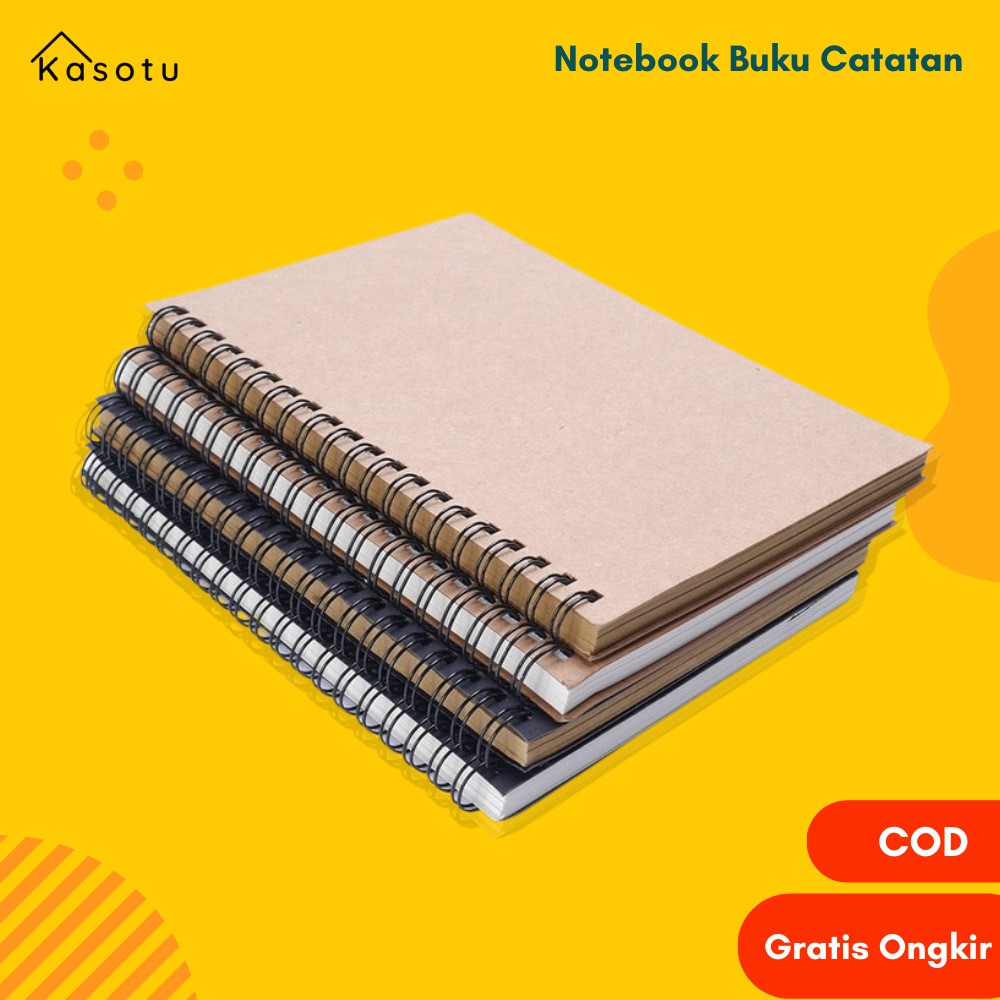 

Buku Tulis Binder Notebook Diary Catatan Sekolah Kecil Kuliah Polos Tebal Mini Spiral B6