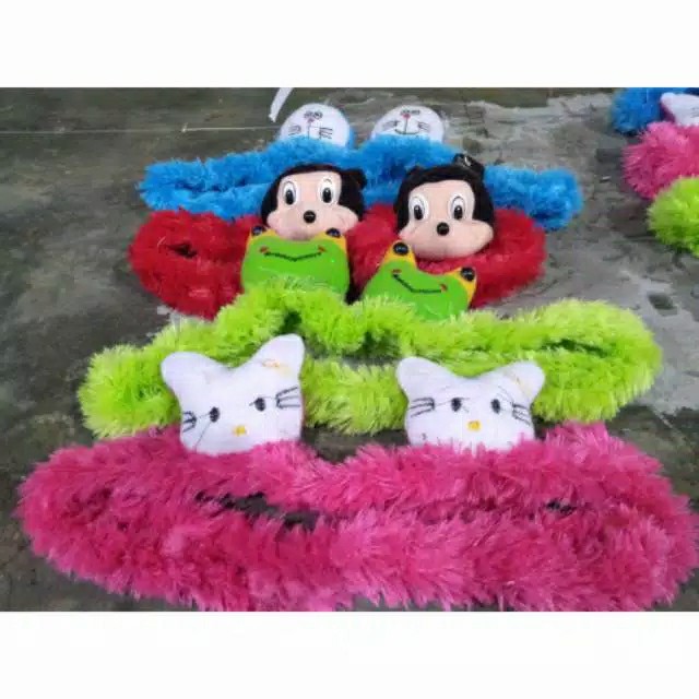 Bando Kipas Angin Karakter Bulu Boneka Karet Flexible Up To 18 inch