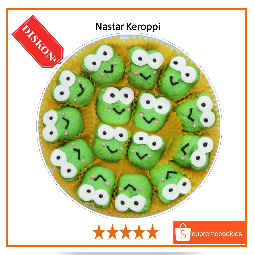 

Kue Kering Nastar Karakter Keroppi | Cupreme Cookies