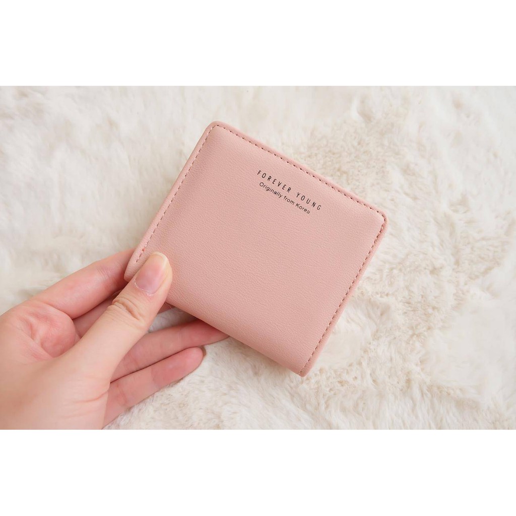  Dompet  mini  wanita  fashion lipat 2 polos IMPORT Shopee 