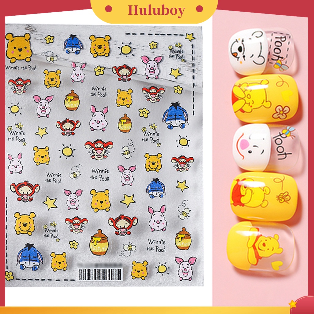 Huluboy Huluboy♡ Stiker Kuku Motif Kartun 5D Gaya Jepang Untuk Dekorasi Manicure