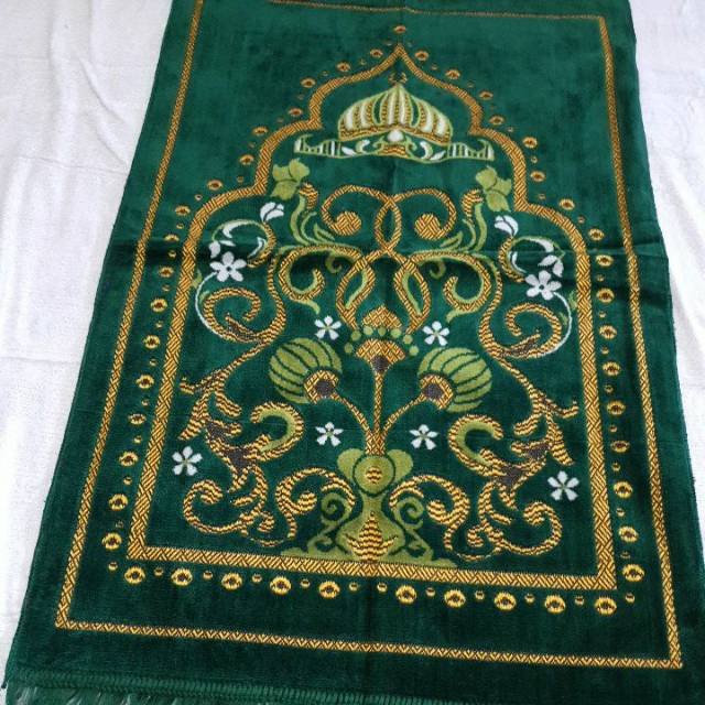 Sajadah Tebal  SAJADAH TURKIS MURAH LEMBUT BAGUS BESAR ukuran 70cmx110cm travel gulung paling dicari