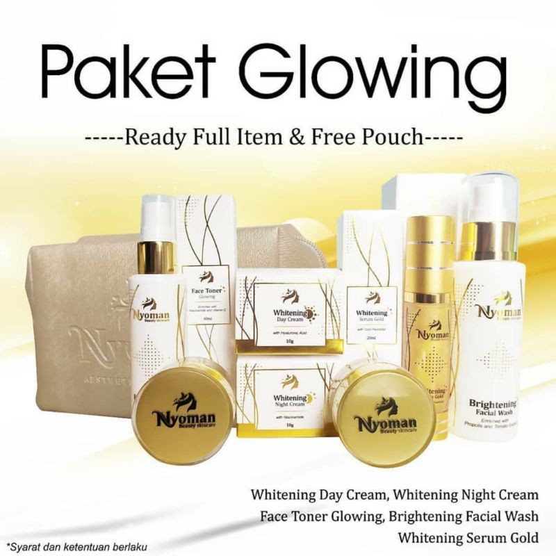 Nyoman Beauty skincare Paket Glowing Gold