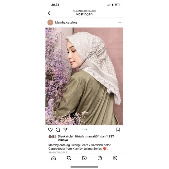 preloved julang scarf wearing klamby