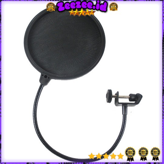 Pop Filter Mikrofon Dual Layer Windscreen