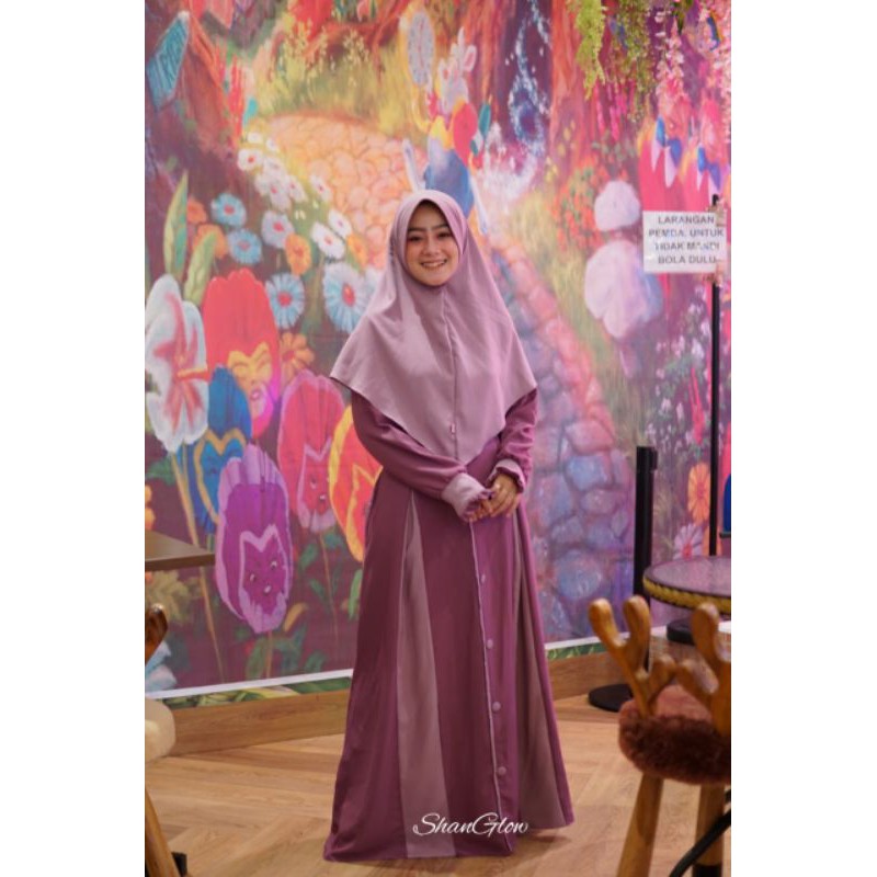 gamis set ity crepe