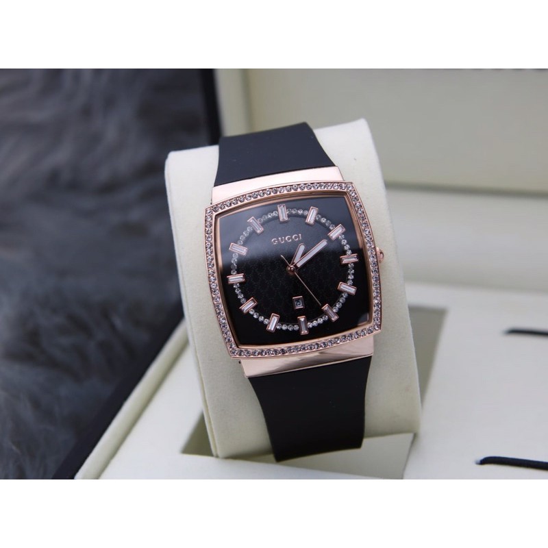 jam tangan wanita GC persegi rubber
