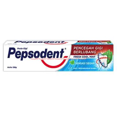 Pepsodent 190gr Pencegah Gigi Berlubang Odol Pasta Gigi Fresh cool Mint Pepsonden Toothpaste