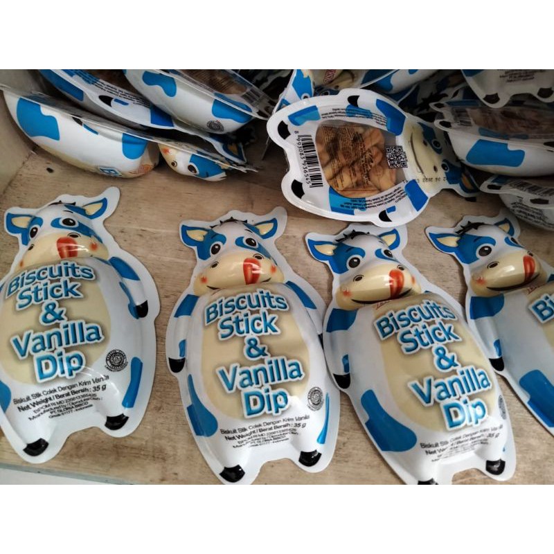 

Biskuit Stick bentuk sapi kemasan 30 Gram