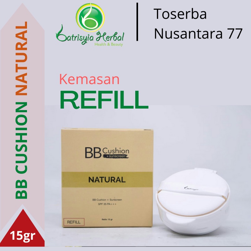 Batrisyia BB Cushion plus Sunscreen REFILL - Natural