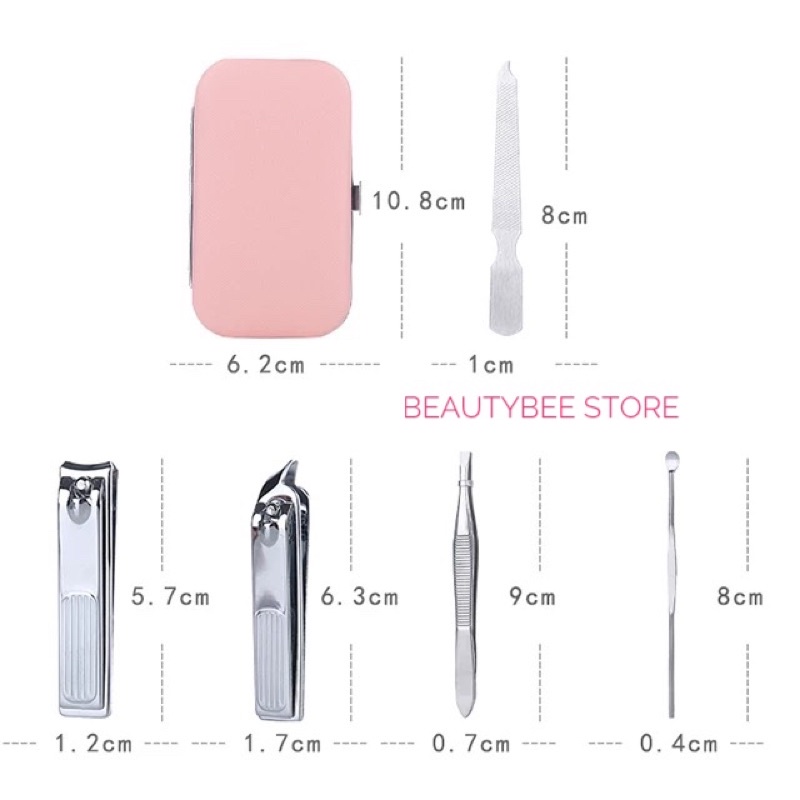 MENIPEDI SET / MENICURE SET / BEAUTY SET / GUNTING KUKU ISI 5 STAINLESS STEEL C0181