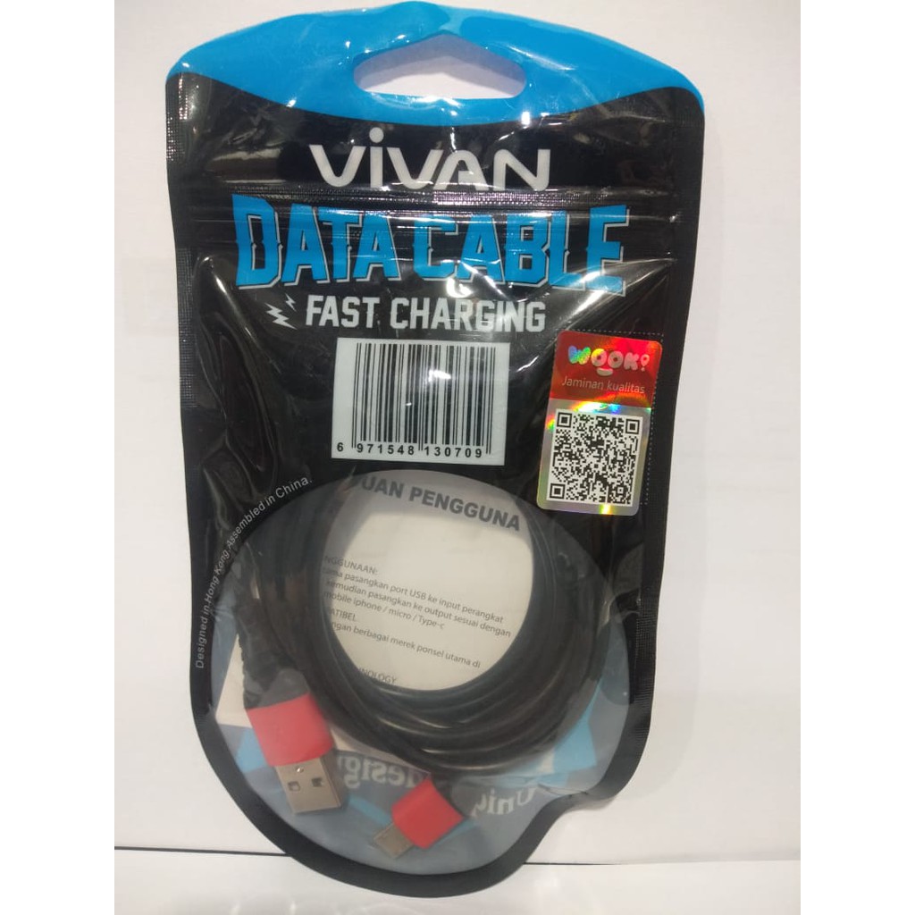 KABEL POWERBANK VIVAN 180 CM MICRO USB