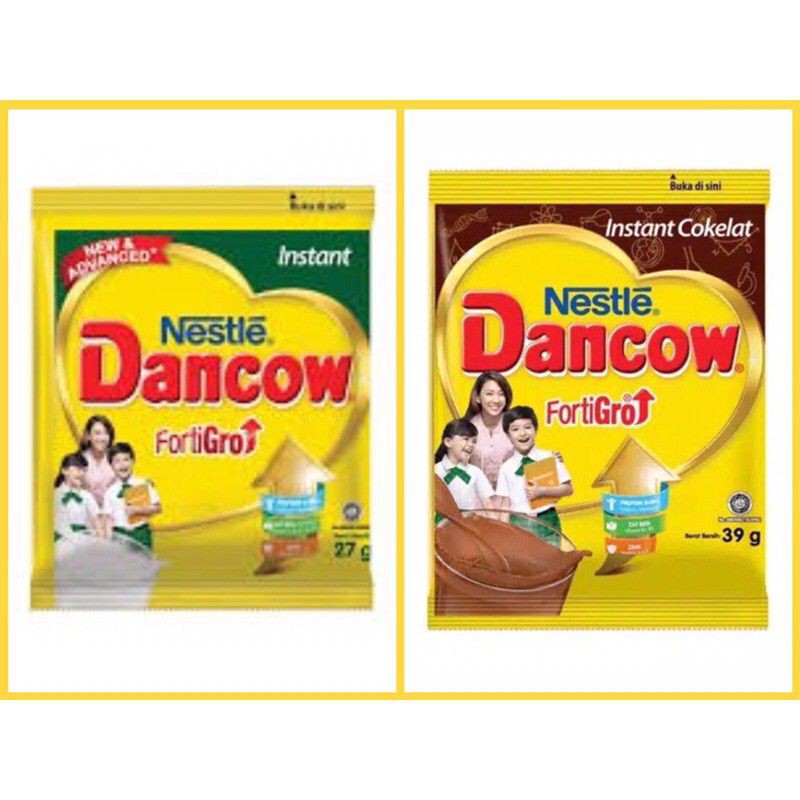 

DANCOW SACHET INSTANT PUTIH 27 GR / COKLAT 39 GR