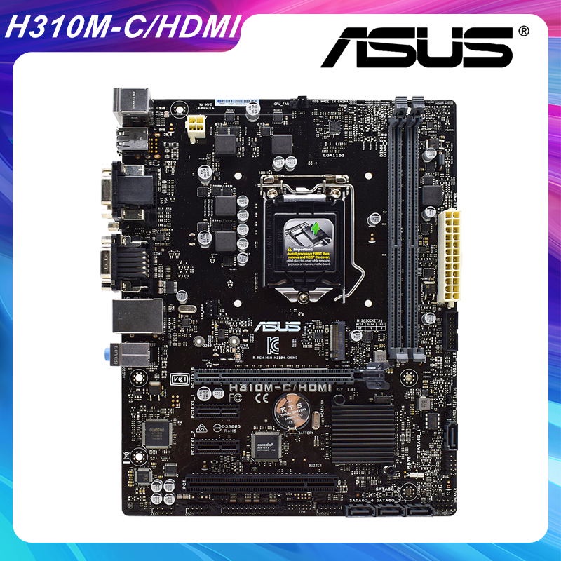 PREORDER ASUS H310M-C/HDMI Motherboard 1151 Motherboard DDR4 RAM Memory Intel H310 USB 3.0 PCI-E X16