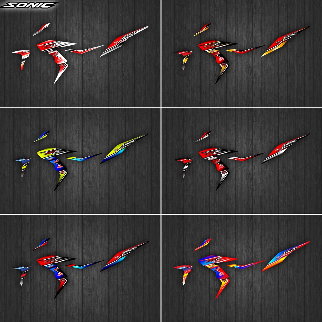 Stiker Motor Striping Variasi Honda Sonic 150 / Stiker Variasi Sonic 150 / Striping Variasi Sonic
