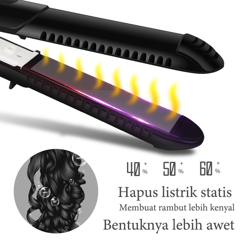 INFY - Catokan Import Yuchun Catok Rambut Hair Straightener Catokan 2in1 Lurus dan Curly R363