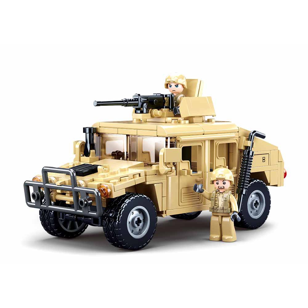 Mainan Balok Sluban Model Bricks-Hummer H2 Assault Vehicle M38-B0837 Mainan Anak Laki Laki