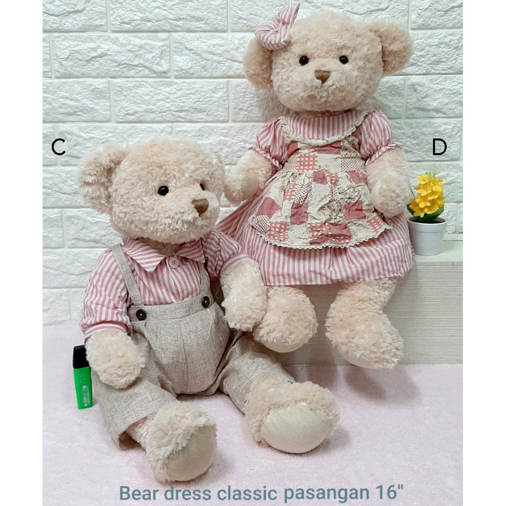 boneka teddy bear wedding couple pasangan impor 20cm teddy bear wedding china