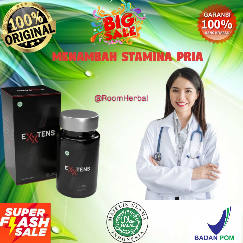 Obat Herbal EXXTENS Obat Stamina Pria Asli Jaminan Mujarab Tanpa Efek Samping Original BPOM
