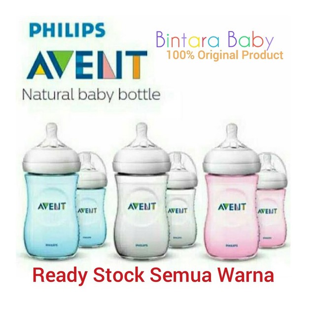 Isi 2 Avent Natural Bottle New Design Botol Susu Phiilips Avent 260ml / Botol Susu Philips Avent Natural