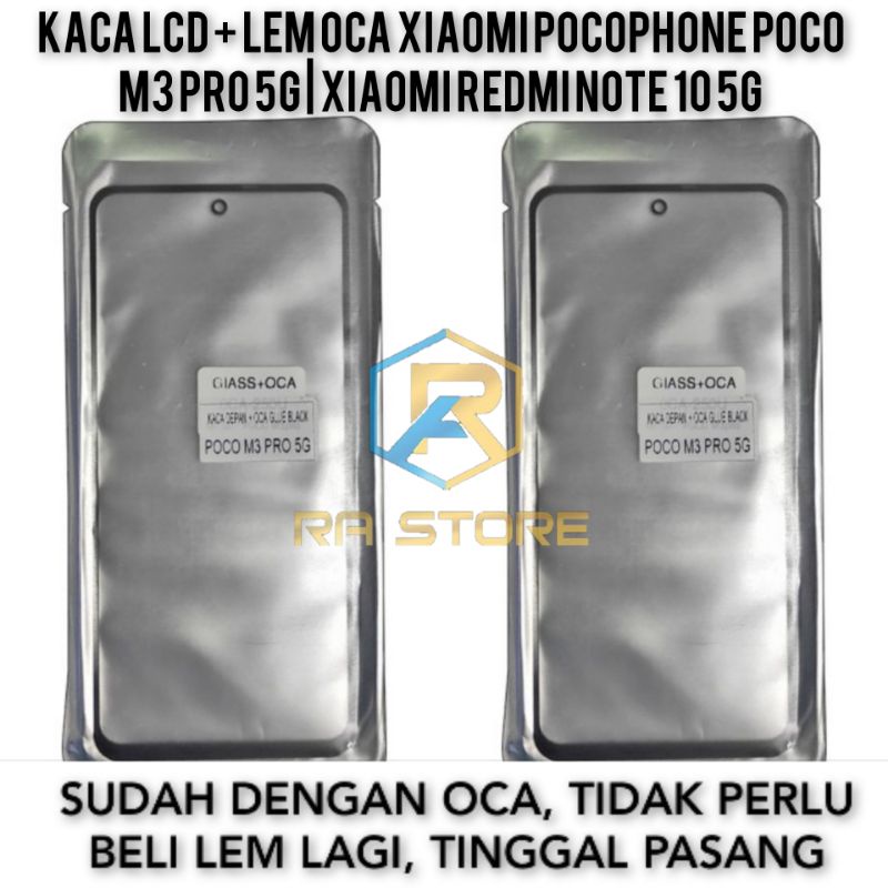 Kaca Lcd + Lem Oca Xiaomi Redmi Note 10 5G | Pocophone Poco M3 Pro 5G Kaca Depan Kaca Touchscreen Gl
