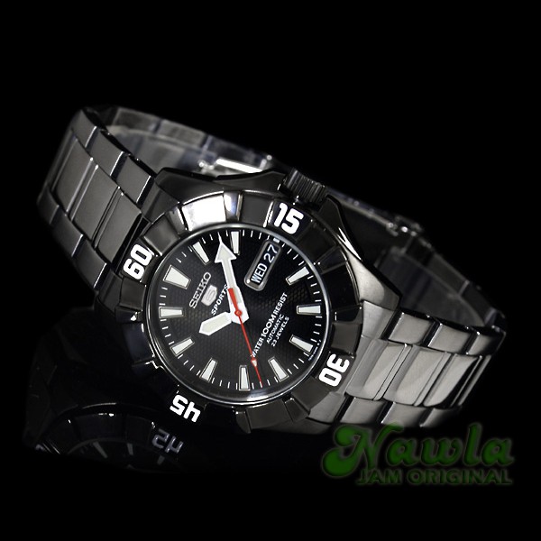 Seiko 5 Sports SNZF63K1 Automatic Black IP - Jam Tangan Pria SNZF63