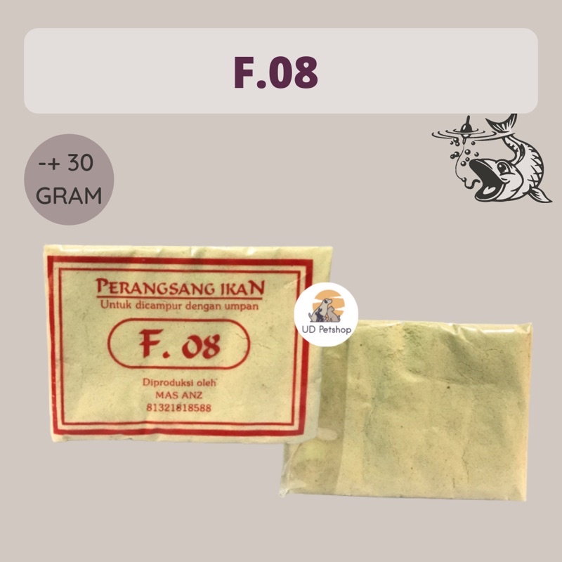 F08 Perangsang Ikan - F 08 Umpan Pancing - F.08 Pelet Pancing