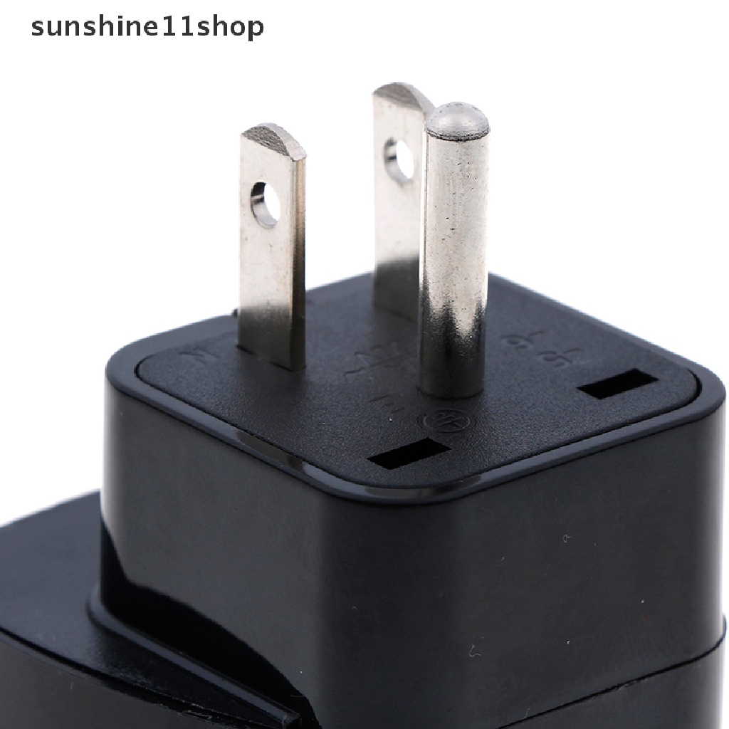 Sho adapter Konverter power plug EU UK AU Ke US USA Canada AC Universal Untuk travel