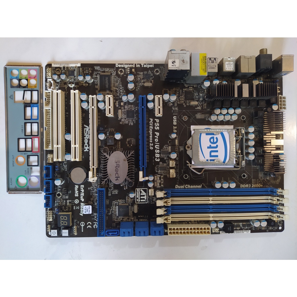 Motherboard Asrock P55 4 Slot Ram LGA1156 Mainbord Mobo
