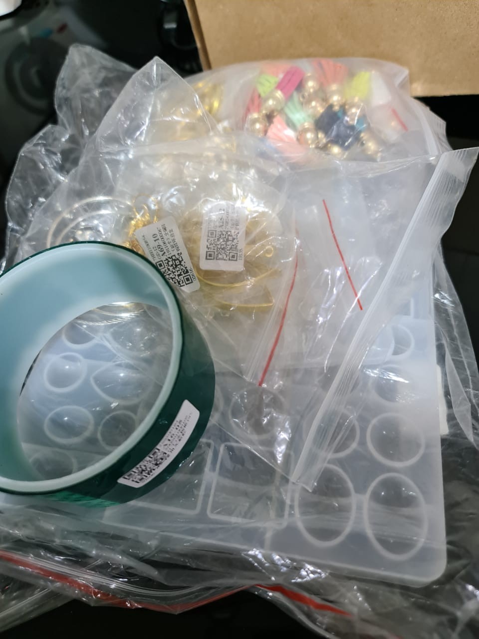 Inf Inf ✿ Cetakan Perhiasan / Anting / Kalung Bahan Silikon Akrilik Resin Diy