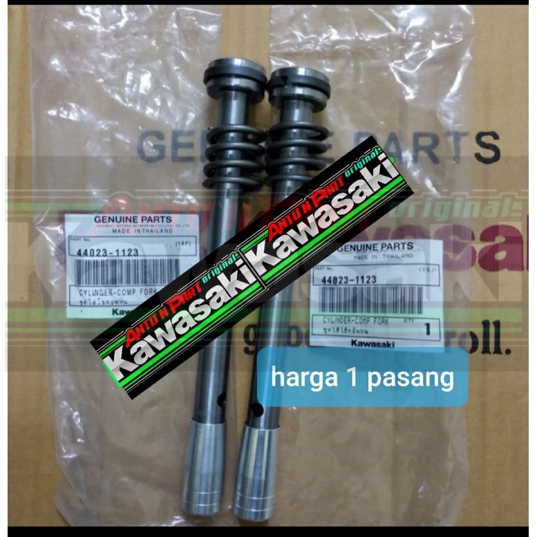 sepasang sulingan shock depan Ninja Rr 150 original
