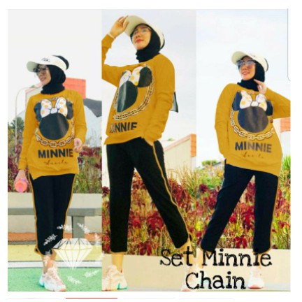 setelan zola jogger olahraga wanita hijab Muslimah sporty terbaru CHAIN BABITERRY