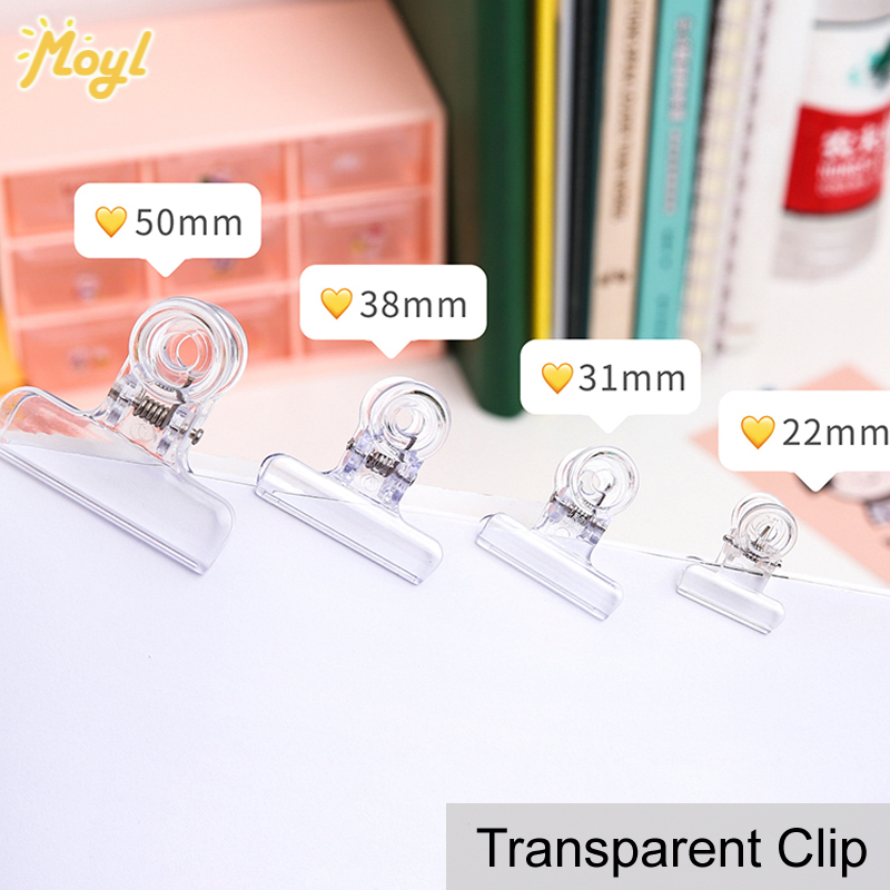 Transparent Clip Bill Sorting Binder Clips Office Supplies