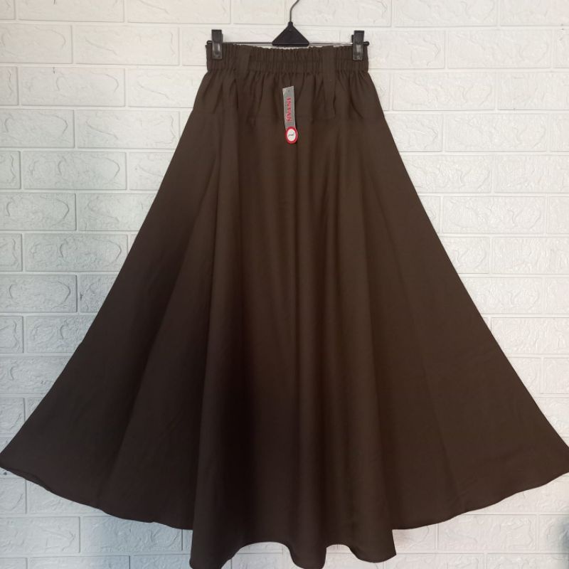 ROK PAYUNG | ROK PAYUNG POLOS | ROK PAYUNG MOSKREP-Hijau Botol