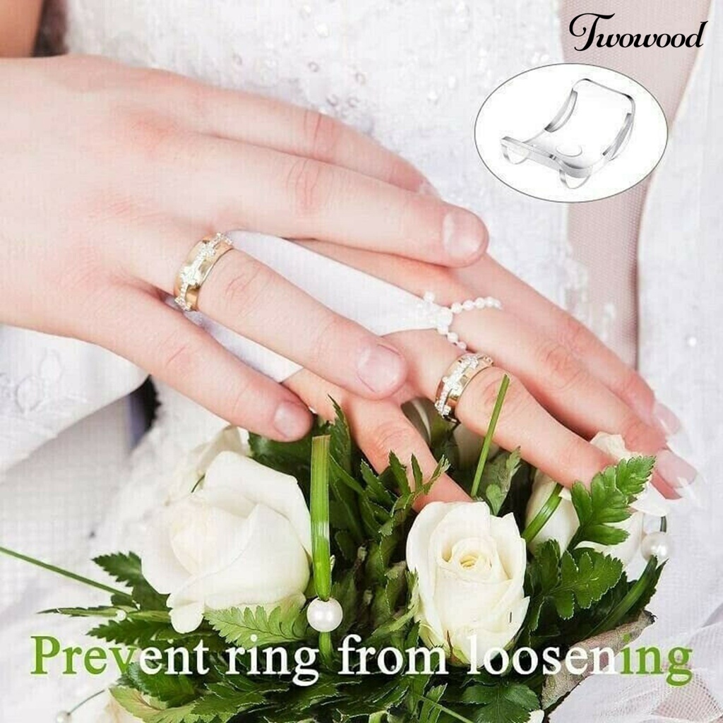 8 Pcs Alat Pengatur Ukuran Cincin Bahan TPU Transparan