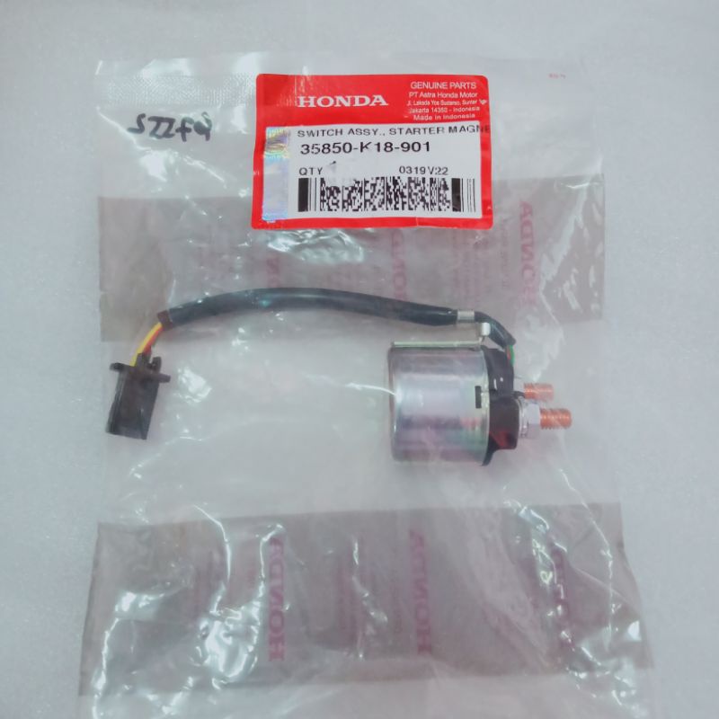 35850-k18-901 switch bendik relay starter Honda Verza cb150 r 2018 ori asli ahm
