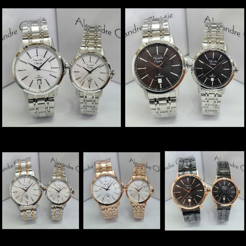 JAM TANGAN COUPLE ALEXANDRE CHRISTIE AC 8636 ORIGINAL