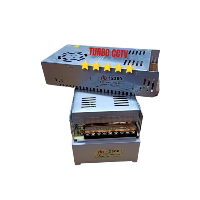 Power Supply Switching 12V 30A 360 Watt Cocok Untuk CCTV LED RADIO DSB