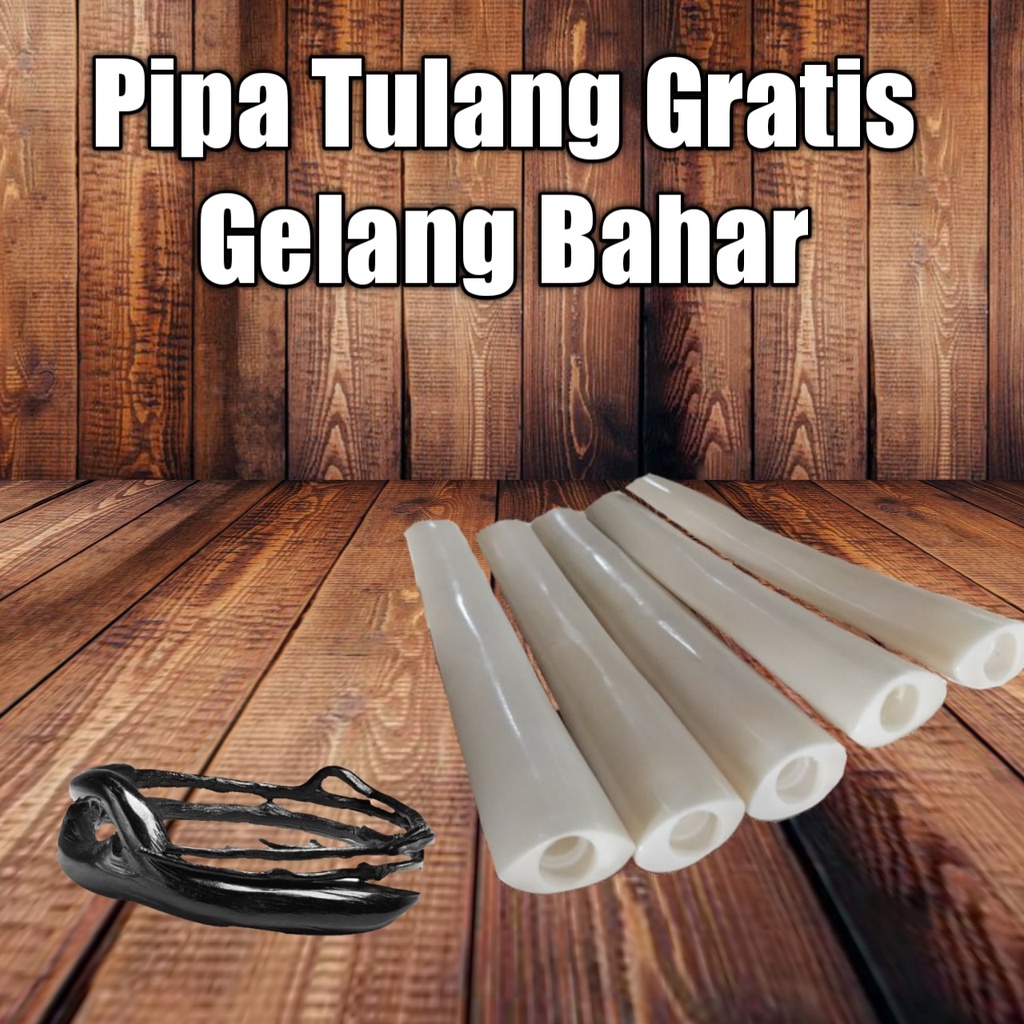 Pipa Once Tulang Sapi Original Rasa Gurih Dan Nikmat Bonus gelang Bahar