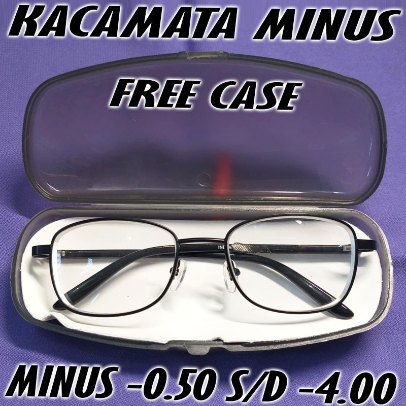 [FREE KOTAK] Kacamata Minus (PROMO) Wanita dan Pria ( 0.50 S/D 4.00 ) SPH5003 (Best Seller)