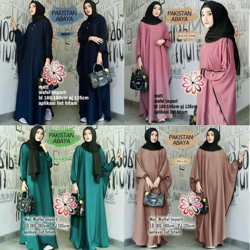 Pakistan abaya pakaian wanita dress fashion muslim